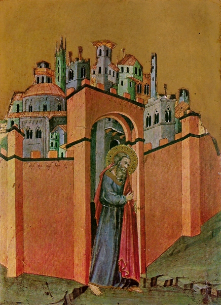 Joachim Leaving the City, 1400, Andrea di Bartolo