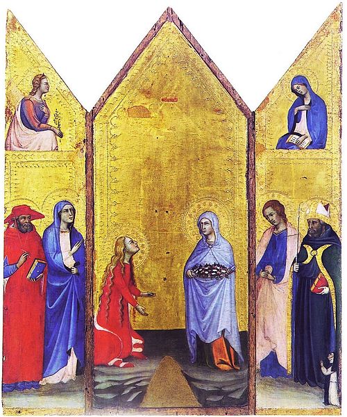 Crucifiction and Saints, 1405, Andrea di Bartolo
