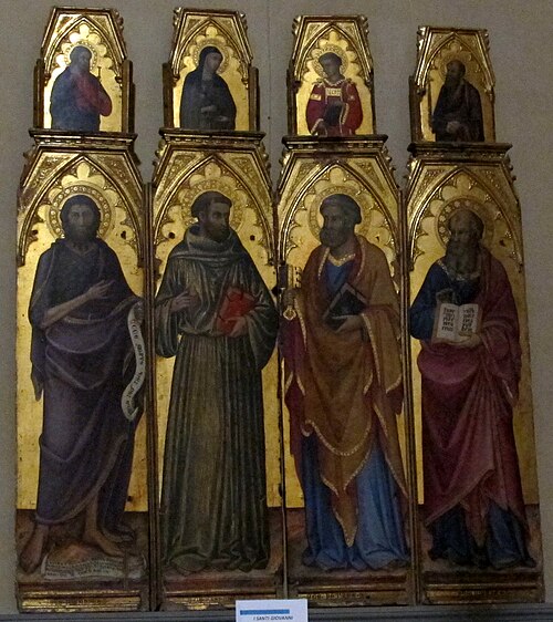 polittico frammentrario con santi, , Andrea di Bartolo
