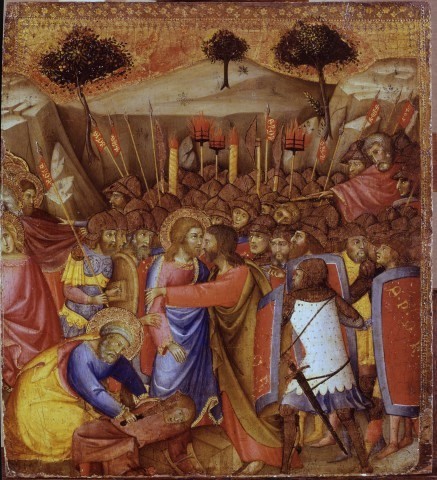 Christ Taken Prisoner., 1400, Andrea di Bartolo
