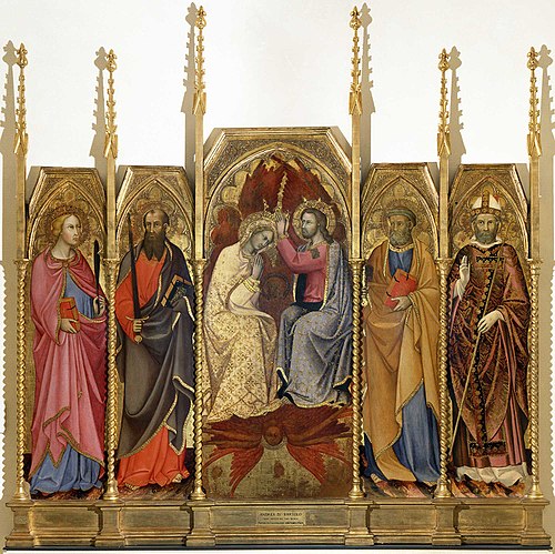 Coronation of the Virgin, 1410, Andrea di Bartolo