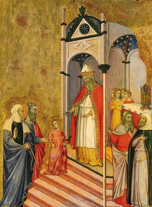The Presentation of the Virgin in the Temple, 1400, Andrea di Bartolo