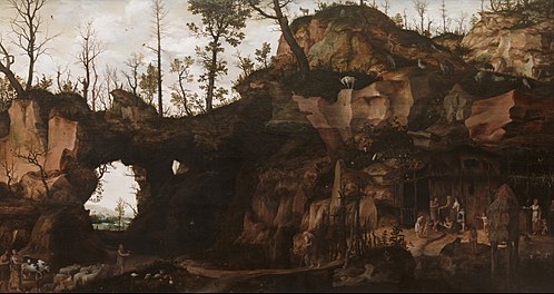 Landscape with the Dawn of Civilisation, 1560, Cornelis Dalem
