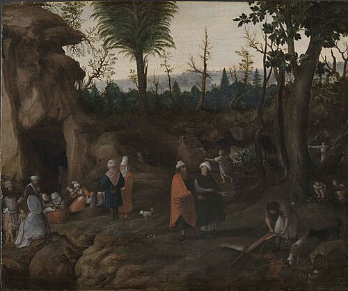 Landscape with nomads, 1560, Cornelis Dalem