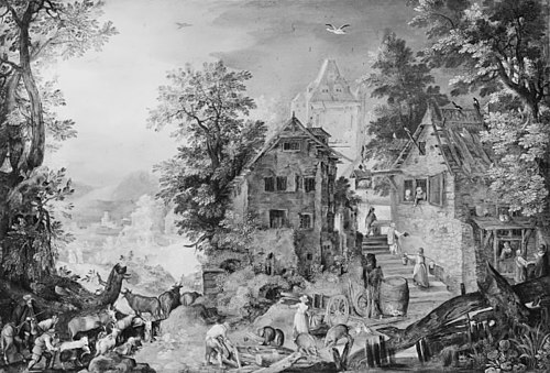 Village in the Hills, 1597, Pieter Schoubroeck