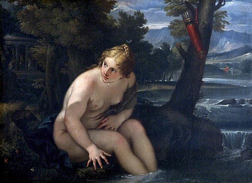 Diana Bathing (after Maratta), 1699, Pietro de' Pietri
