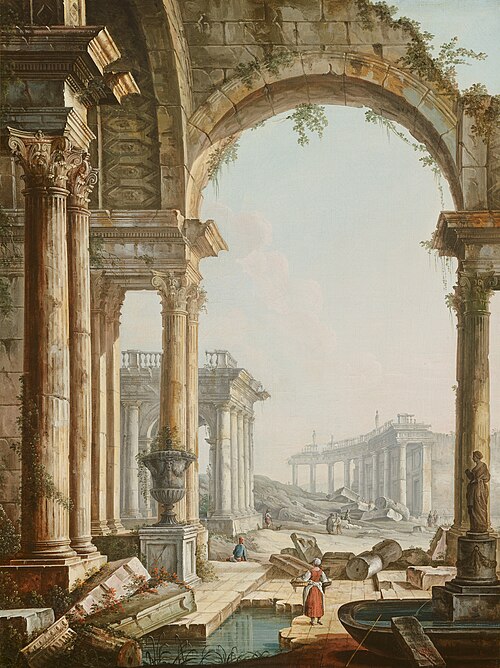 Capriccio with Ruins, 1750, Pietro Bellotti