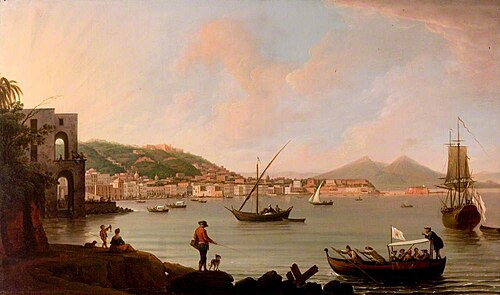 The Bay of Naples from Posillipo, Italy, 1770, Pietro Fabris