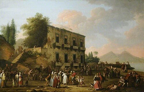 View of Naples, Italy, 1771, Pietro Fabris