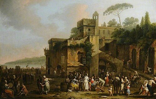 View of Naples, Italy, 1771, Pietro Fabris