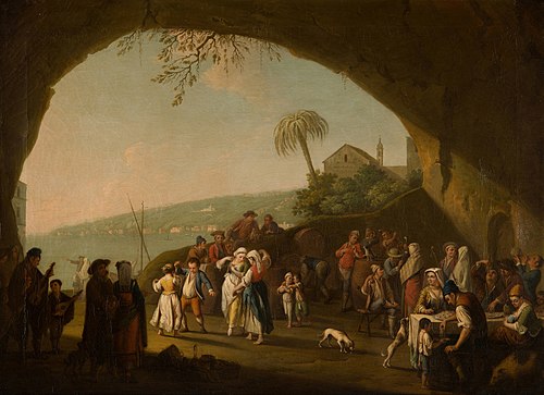 Neapolitan Peasants at Leisure, , Pietro Fabris