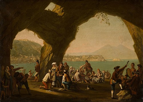 Neapolitan Peasants at Leisure, , Pietro Fabris