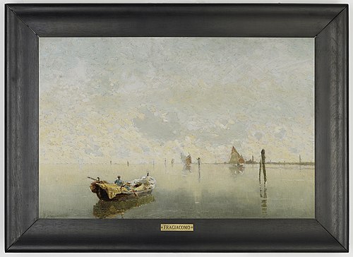 A Venetian Lagoon, 1884, Pietro Fragiacomo