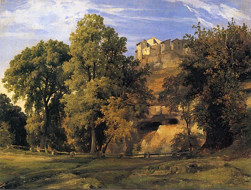 Vue de Marino, le matin, 1826, Jacques Raymond Brascassat