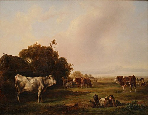 Paysage avec animaux, 1835, Jacques Raymond Brascassat