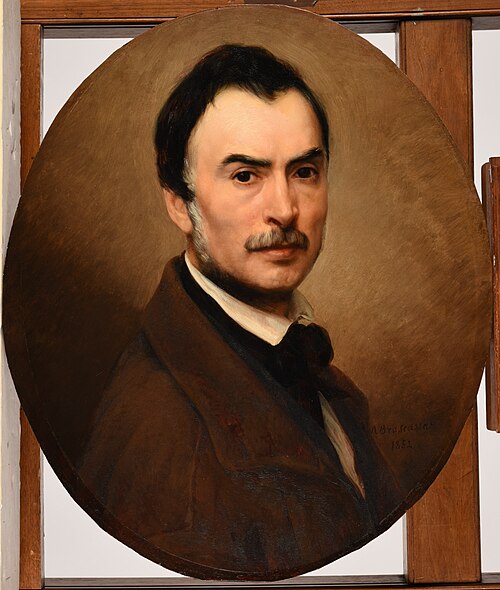 son autoportrait., 1852, Jacques Raymond Brascassat