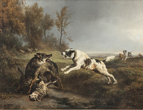 Le Loup, 1838, Jacques Raymond Brascassat
