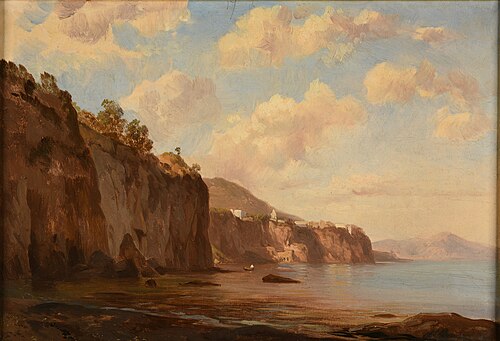 Falaises au bord de la mer, 1843, Jacques Raymond Brascassat