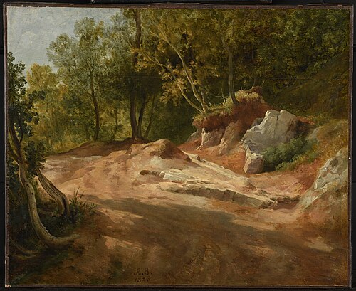 Rochers en forêt, 1828, Jacques Raymond Brascassat
