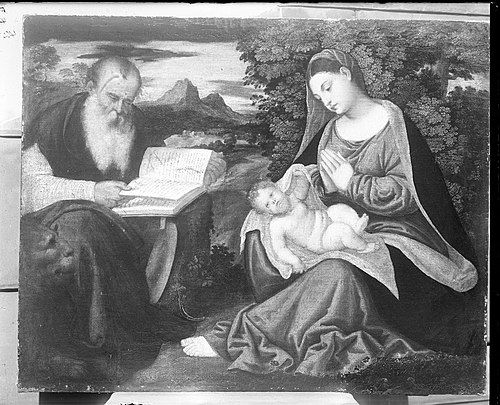 Virgin and Child and Saint Jerome, , Polidoro da Lanciano