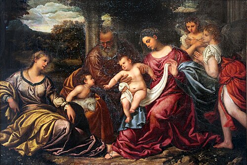 La Sainte Famille, 1555, Polidoro da Lanciano