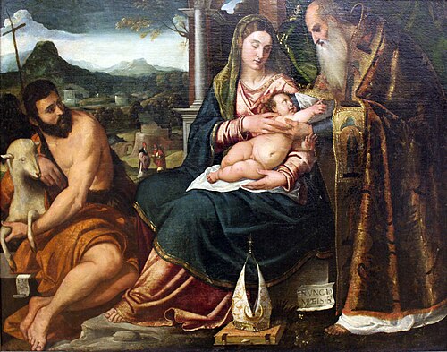 Sacred conversation (Madonna and Child with Saints), 1555, Polidoro da Lanciano