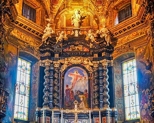 Maria Assunta con i santi patroni, , Ponziano Loverini