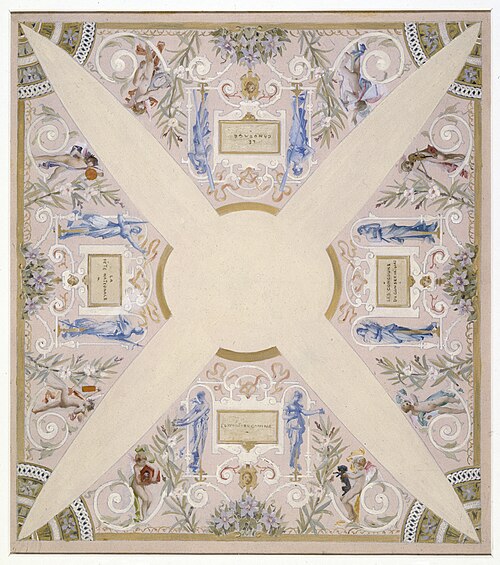Esquisse pour l'escalier des Fêtes de l'Hôtel de Ville de Paris : Juillet, 1893, Luc-Olivier Merson