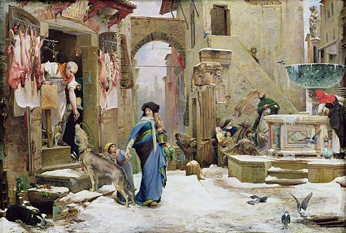 Le Loup d'Agubbio, 1877, Luc-Olivier Merson
