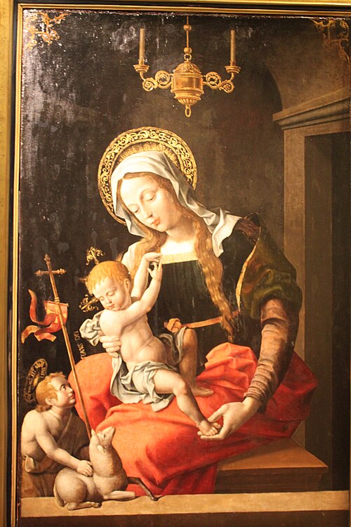 La Vierge, l'Enfant et saint Jean Baptiste, 1550, Grégoire Guérard