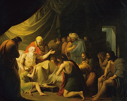 Jacob blesses the sons of Joseph, 1820, Carl Peter Goebel
