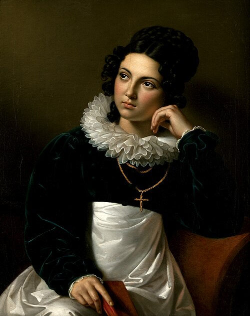 Rosalia Klieber, die Gattin des Bildhauers Josef Klieber, 1819, Carl Peter Goebel
