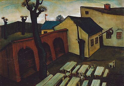Gasthaus in der Vorstadt, 1927, Viktor Planckh