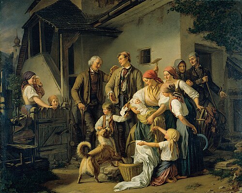 The Foundling, 1851, Ferdinand Mallitsch