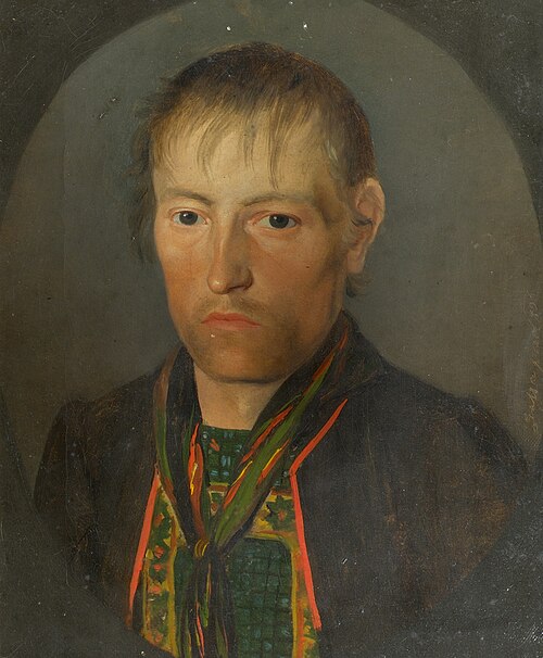 Porträt eines Bauern, 1826, Franz Gasser