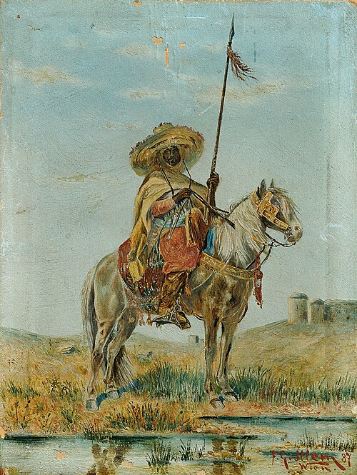 Mexikaner zu Pferd, 1887, Franz Josef Georg Illem