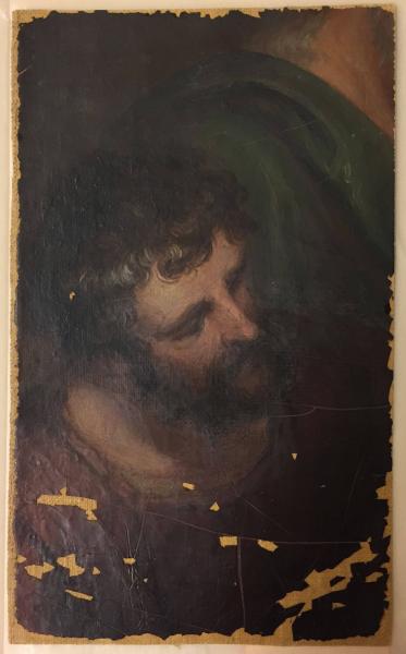 Fragment: head of bearded man, , Asher Brown Durand
