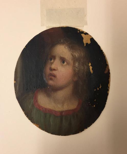 Fragment: head of a girl, , Asher Brown Durand