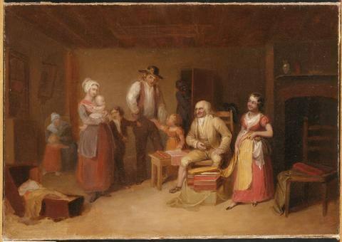 Study for "The Pedler" (The Pedlar Displaying His Wares), 1835, Asher Brown Durand