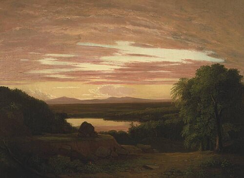 Landscape, Sunset, 1838, Asher Brown Durand