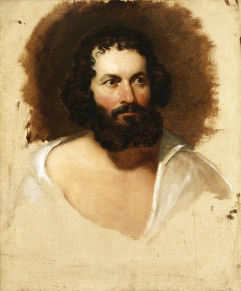 Head of a Roman, 1841, Asher Brown Durand