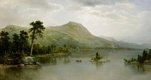 Black Mountain from the Harbor Islands, Lake George, New York, 1875, Asher Brown Durand