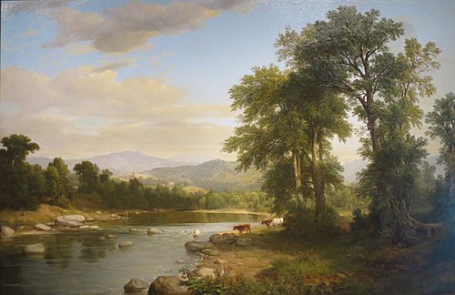 A River Landscape (De Young), 1858, Asher Brown Durand