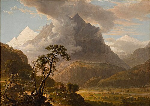 View in the Valley of Oberhasle, Switzerland, 1842, Asher Brown Durand