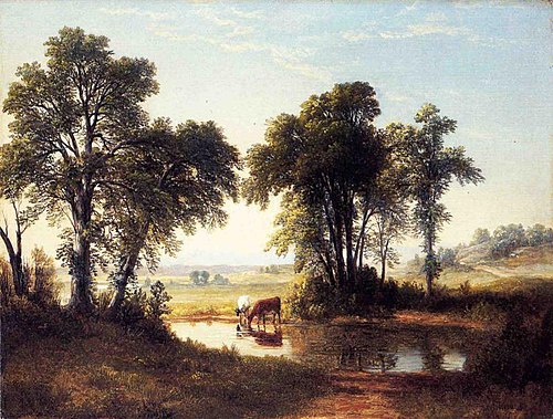 Cows in a New Hampshire Landscape, 1850, Asher Brown Durand