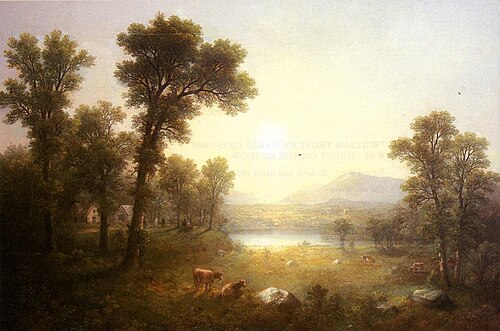 Lake Scene in the Mountains, 1874, Asher Brown Durand