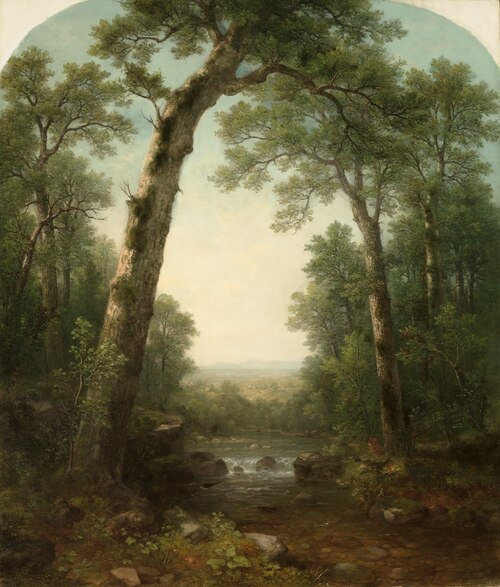 Forest Stream with Vista, 1872, Asher Brown Durand