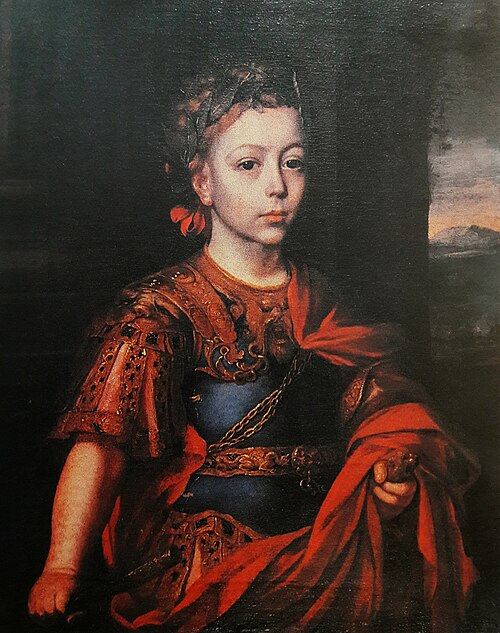 Portrait de Jakub Ludwik Sobieski à la romaine., 1670, Jan Tricius
