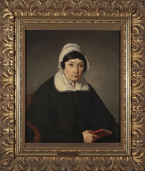 Portrait de Tekla Januszkiewiczowa née Sokołowska, 1851, Adam Szemesz