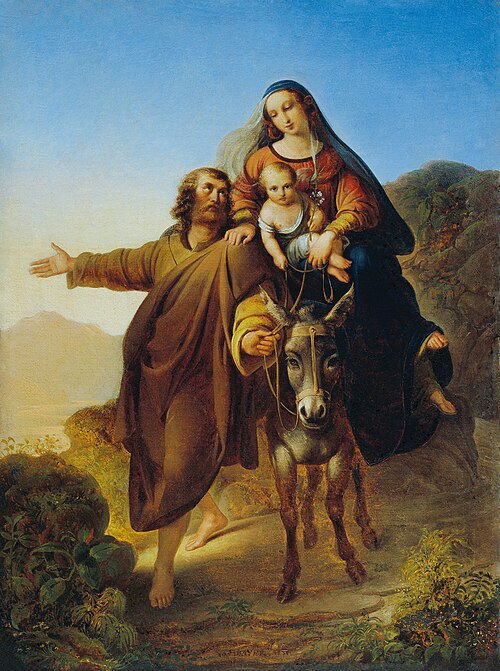 Flight into Egypt, 1830, Josef Bayer